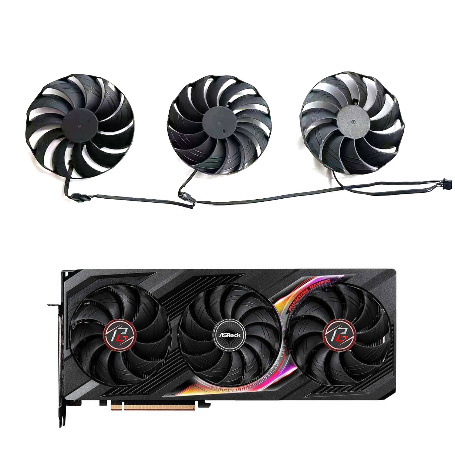 Rx 7800 Xt 16Gb - Kipas Pendingin Baru 4PIN 98MM CF1010H12S