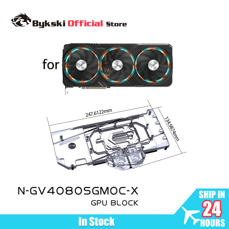 Rtx 4080 Water Cooling Block - Bykski GPU Block untuk Kartu Grafis