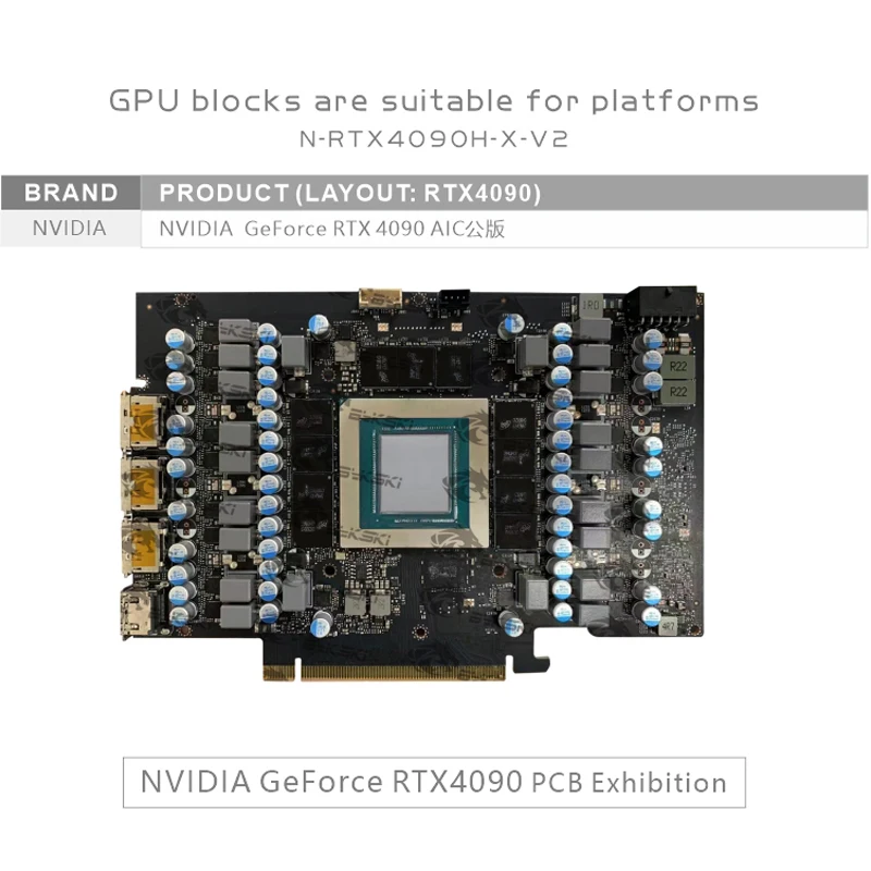 Bykski GPU Block untuk Kartu G - Rtx 4090 Water Block Full Cover ulasan dan harga