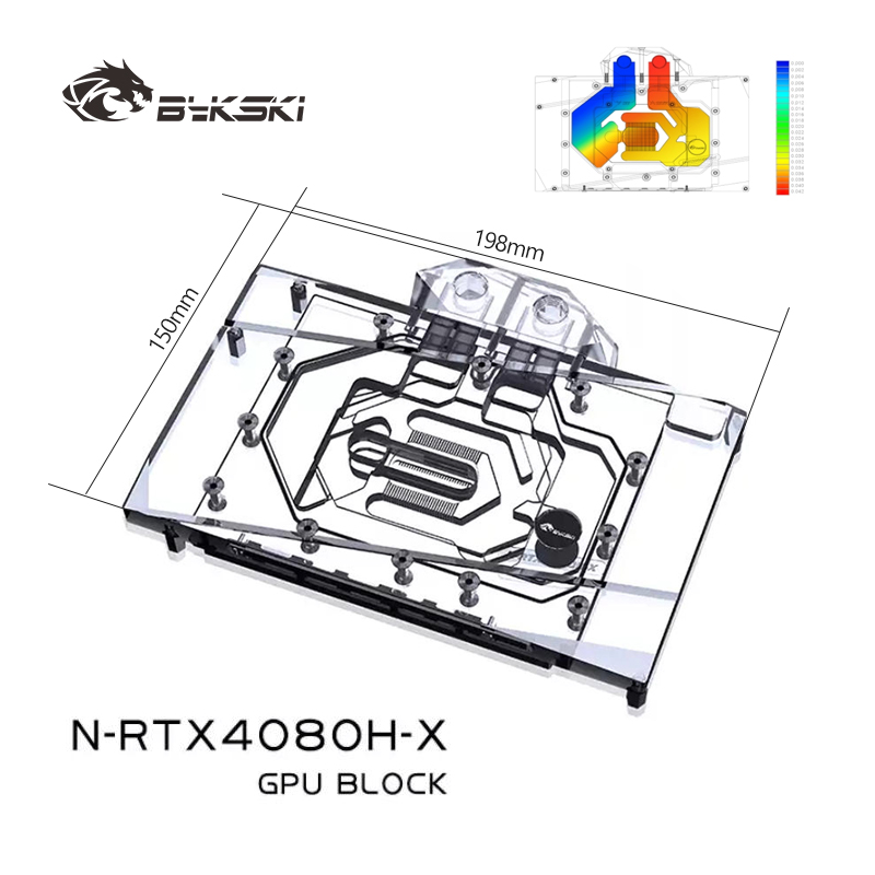 Bykski GPU Water Block untuk N - Rtx 4080 Water Cooling Block ulasan dan harga