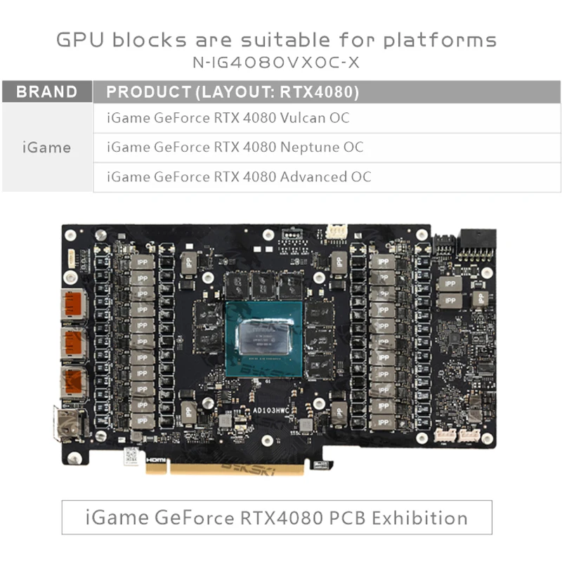 Blok GPU Bykski N-IG4080VXOC-X - Rtx 4080 Water Cooling Block ulasan dan harga
