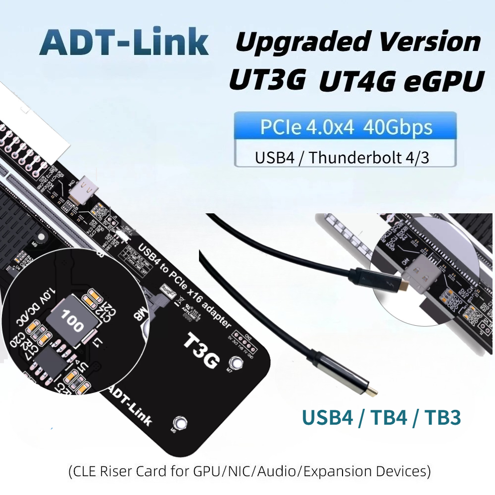 Adaptor Eksternal EGPU Thunder - Gpu External Dock Egpu Thunderbolt 4 ulasan dan harga