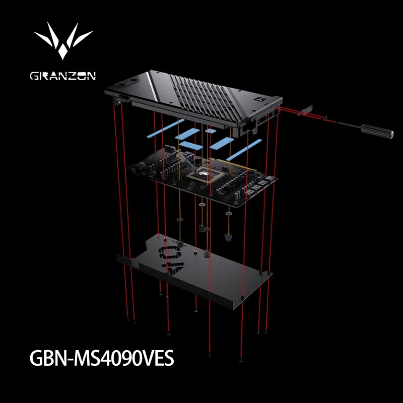 Granzon GBN-MS4090VES, Water B - Rtx 4090 Water Block Full Cover ulasan dan harga