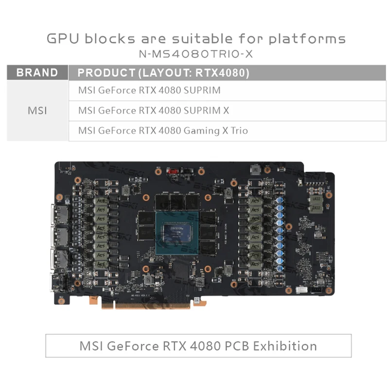 Bykski GPU Block untuk Kartu G - Rtx 4080 Water Cooling Block ulasan dan harga