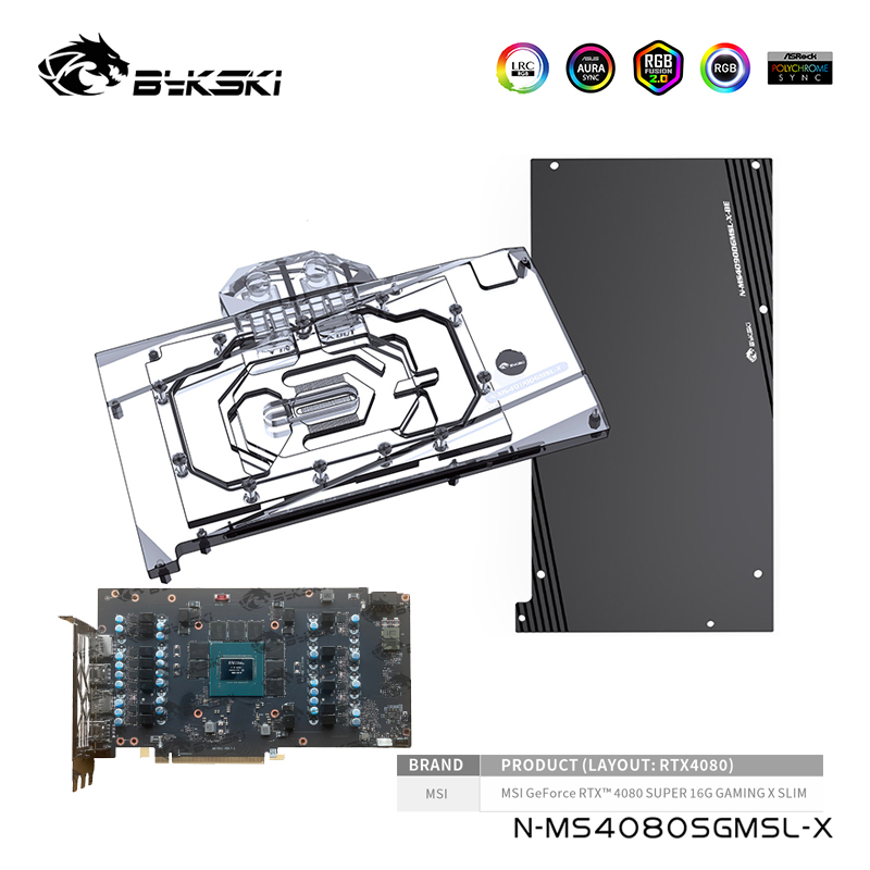 Blok Air Bykski Untuk Kartu Gr - Rtx 4080 Water Cooling Block ulasan dan harga