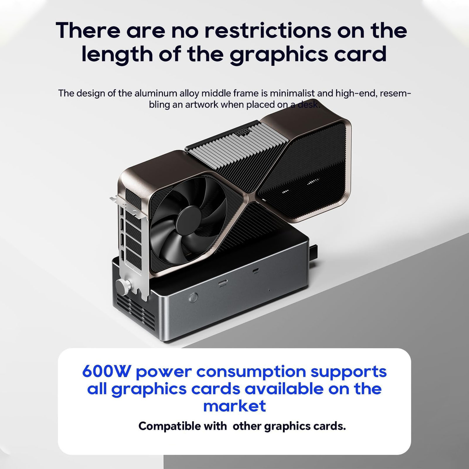 Dock GPU Eksternal 800W PSU PC - Oculink Gpu Dock Station ulasan dan harga
